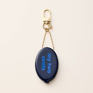 My Two Cents Coin Purse Bag Charm Keychain - kate spade new york x Target Blue